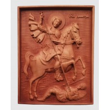 Дърворезба икона "Св. Димитър"