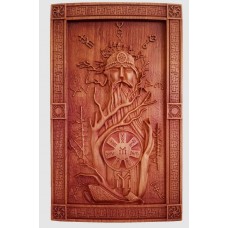 Дърворезба "Ипсилон с двете хасти"